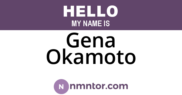 Gena Okamoto