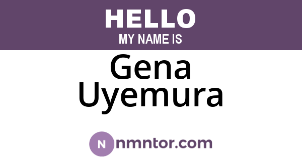 Gena Uyemura