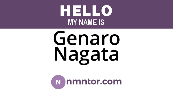 Genaro Nagata