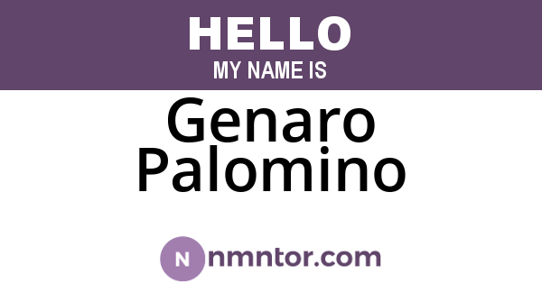 Genaro Palomino