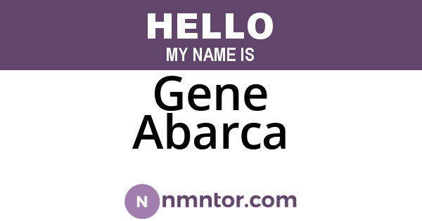 Gene Abarca