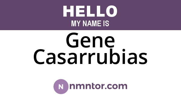 Gene Casarrubias