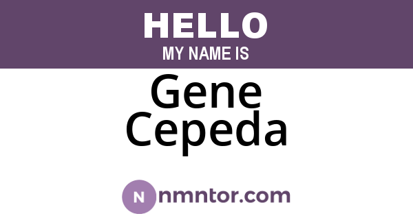 Gene Cepeda