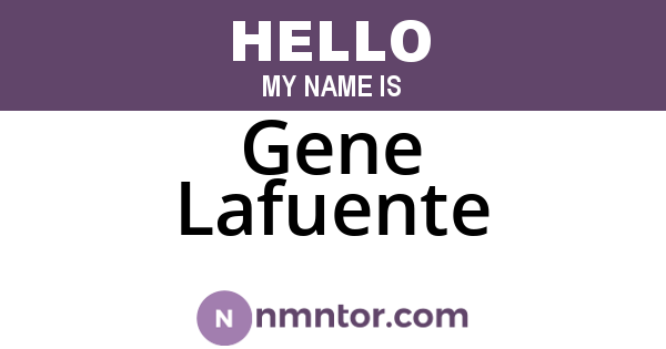 Gene Lafuente