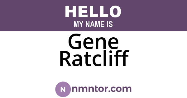 Gene Ratcliff