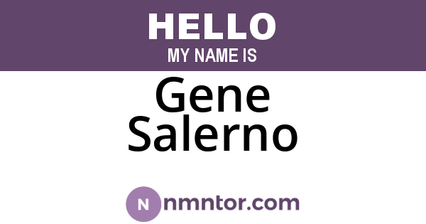Gene Salerno