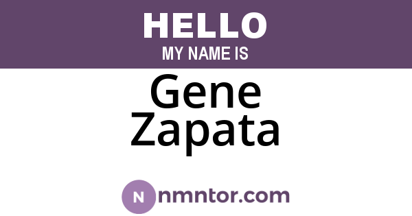 Gene Zapata