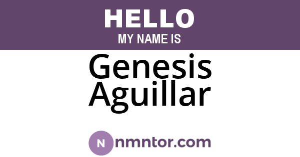 Genesis Aguillar