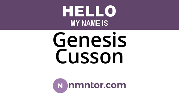 Genesis Cusson