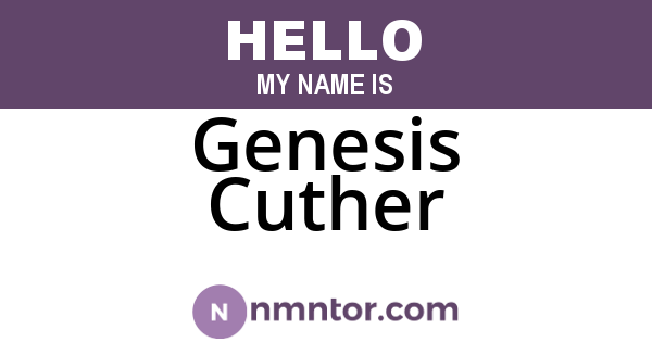 Genesis Cuther
