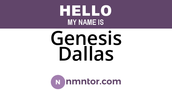 Genesis Dallas