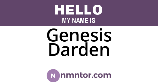 Genesis Darden