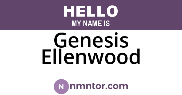 Genesis Ellenwood