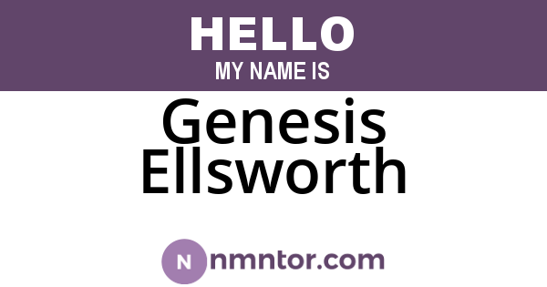 Genesis Ellsworth
