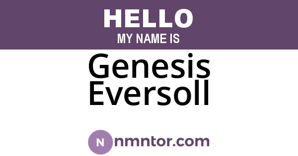 Genesis Eversoll