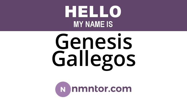 Genesis Gallegos