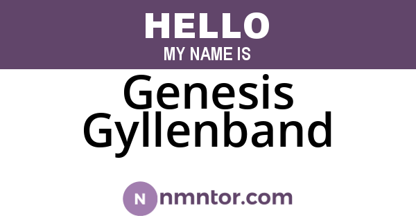 Genesis Gyllenband