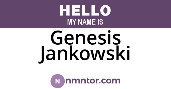 Genesis Jankowski