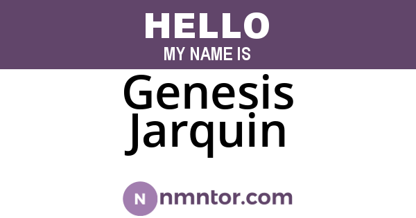 Genesis Jarquin