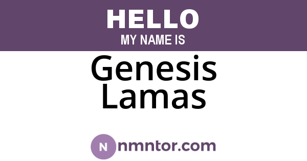 Genesis Lamas