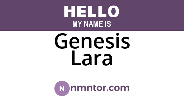 Genesis Lara