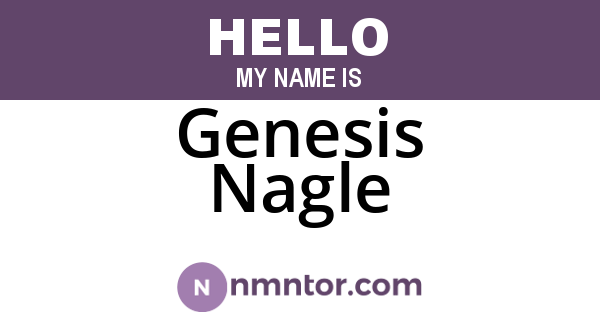 Genesis Nagle