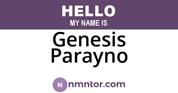 Genesis Parayno