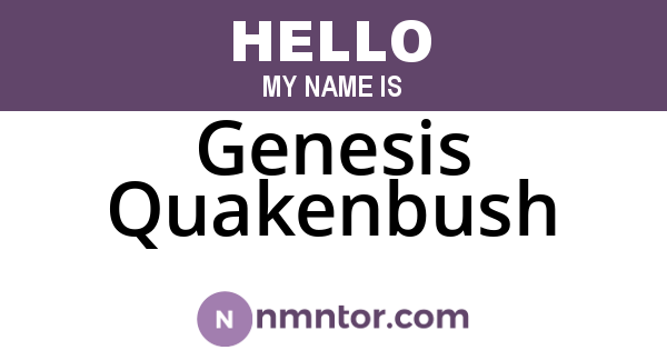 Genesis Quakenbush