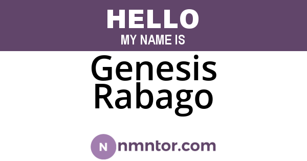 Genesis Rabago