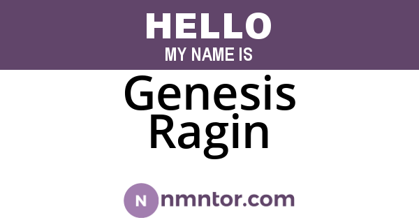 Genesis Ragin