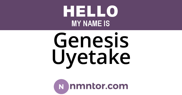 Genesis Uyetake