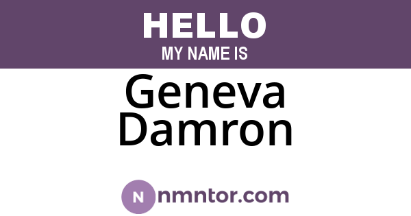 Geneva Damron
