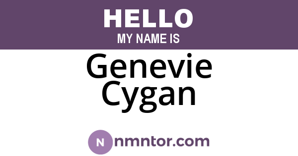 Genevie Cygan