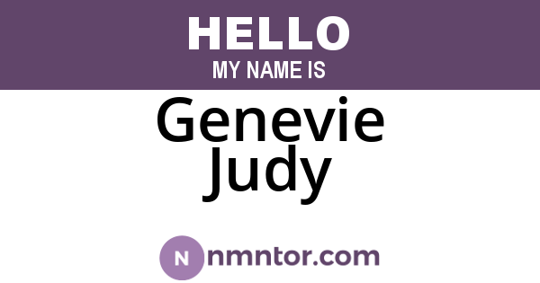 Genevie Judy