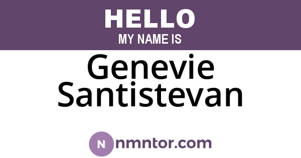 Genevie Santistevan