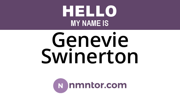 Genevie Swinerton