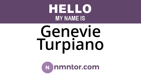 Genevie Turpiano