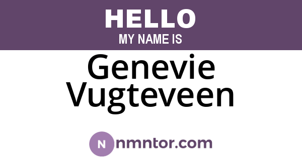 Genevie Vugteveen