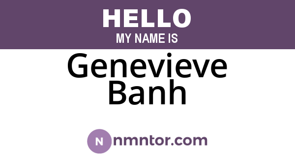 Genevieve Banh