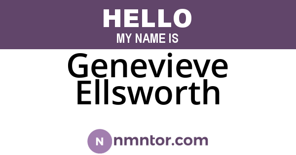 Genevieve Ellsworth