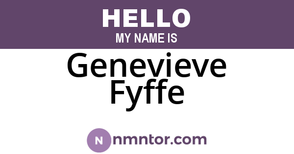 Genevieve Fyffe
