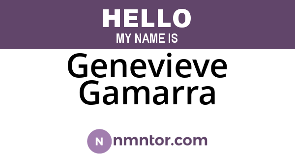 Genevieve Gamarra