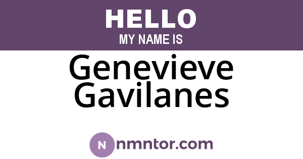 Genevieve Gavilanes