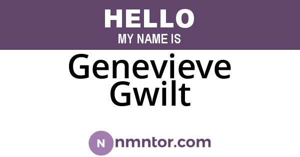 Genevieve Gwilt