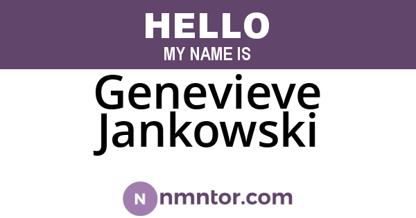 Genevieve Jankowski
