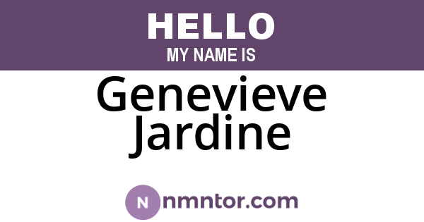 Genevieve Jardine