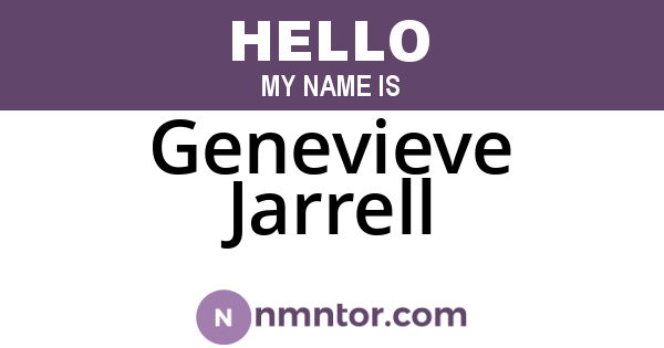 Genevieve Jarrell
