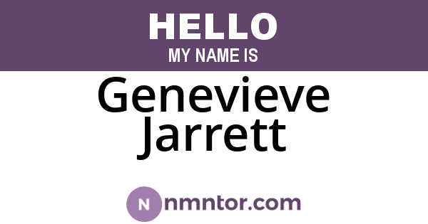 Genevieve Jarrett