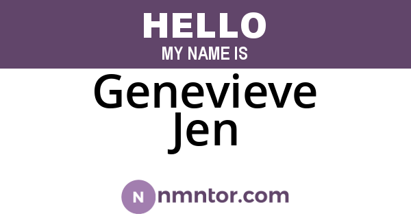 Genevieve Jen