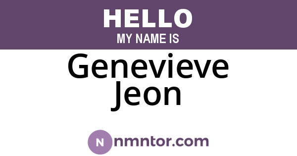 Genevieve Jeon